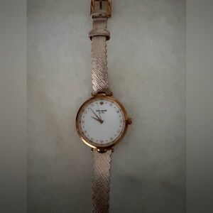 Kate Spade rose gold scalloped watch